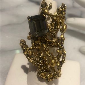 Vintage Estate Black Diamond Nugget Ring,NWT